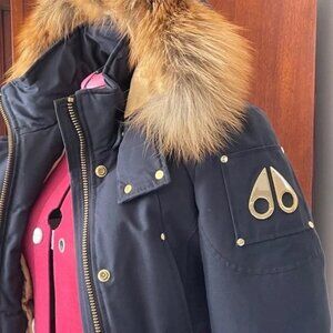 MOOSE KNUCKLES PARKA GOLD WITH FOX FUR HOOD